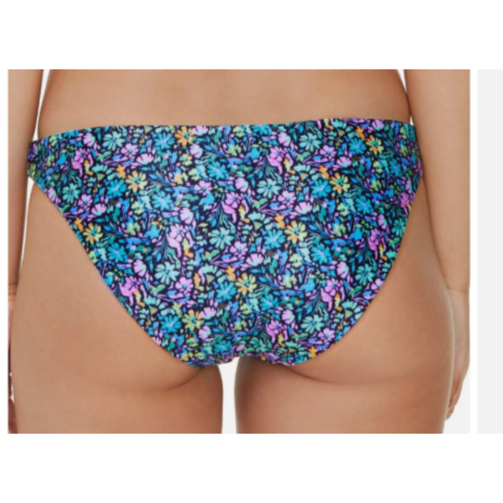 Raisins Low Rider Reversible FLORAL / TIE DYE Bikini Bottoms | Sz XL Beach Break - Picture 10 of 12